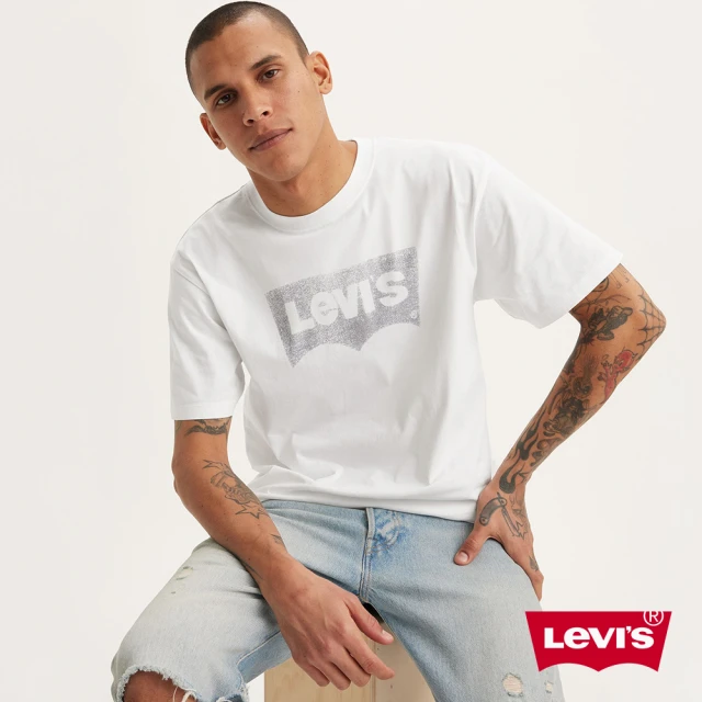 LEVIS 男款 舒適短袖Batwing Tee恤 / 素描風格 人氣新品 87373-0212