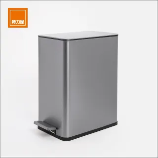 【特力屋】傑恩緩降垃圾桶 不鏽鋼 10L