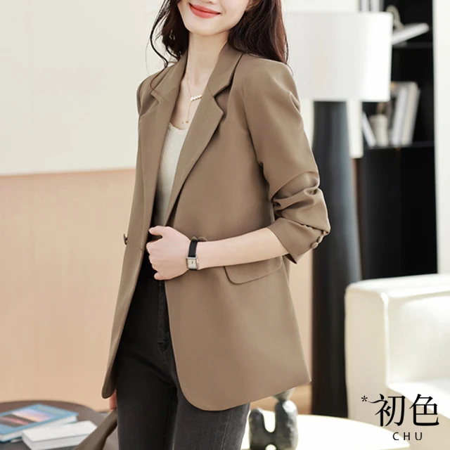 AVVJOY 艾薇卓爾 精裝手工縫線西裝外套(羊毛 毛外套 