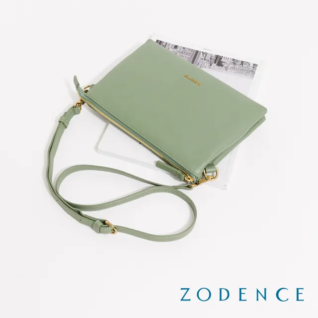 【ZODENCE 佐登司】RIPPO進口真皮雙層斜背包(多色)