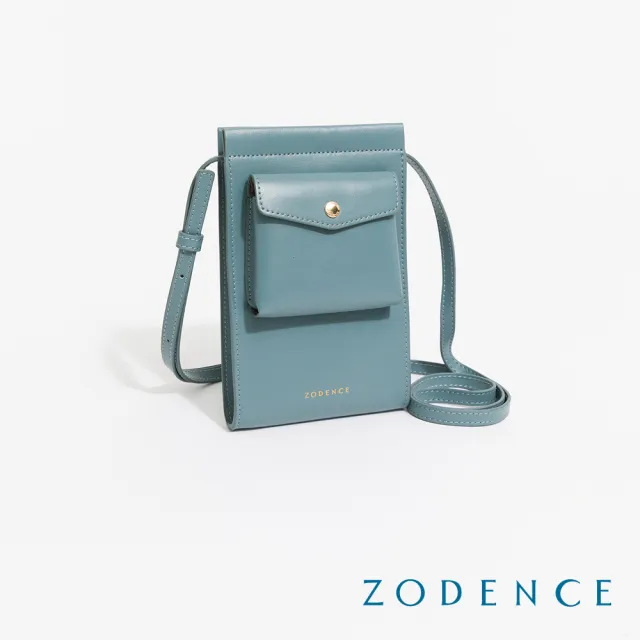 【ZODENCE 佐登司】FLIP雙面真皮小口袋手機包(多色)