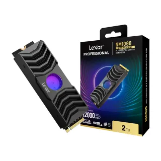 【Lexar 雷克沙】NM1090 2TB Gen5 M.2 2280 PCIe NVMe ssd固態硬碟 5年保 最高讀取12000MB/s RGB風扇散熱