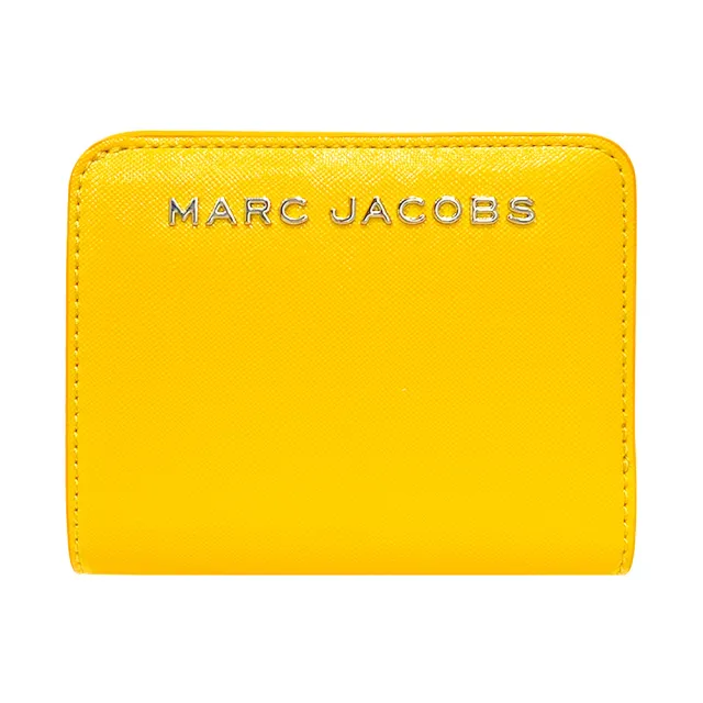 【MARC JACOBS 馬克賈伯】招財黃MJ logo防刮皮革短夾(4S4SMP002S02-715)