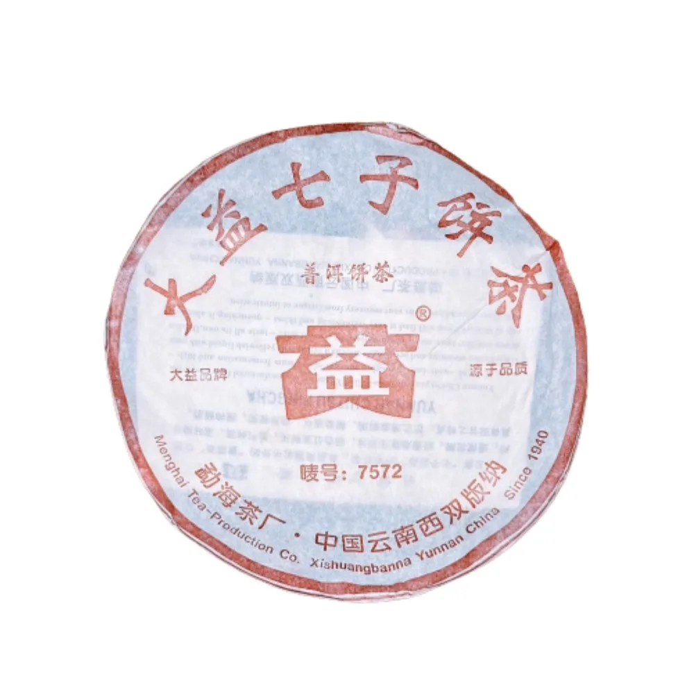茶韻】普洱茶2006年孟海/大益茶廠7572-601熟茶茶餅357g*1 茶葉