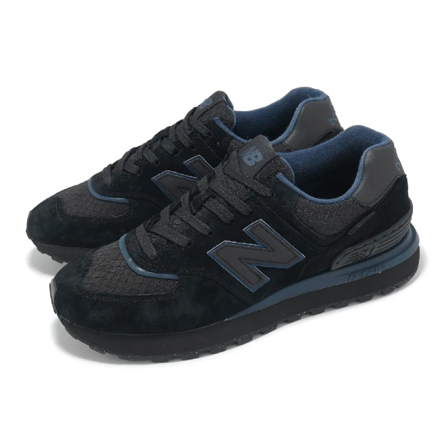 NEW BALANCE 休閒鞋 574 Legacy 男鞋 女鞋 黑 煤灰 藍 Cordura 抗撕裂 麂皮 情侶鞋 NB(U574LGPB-D)