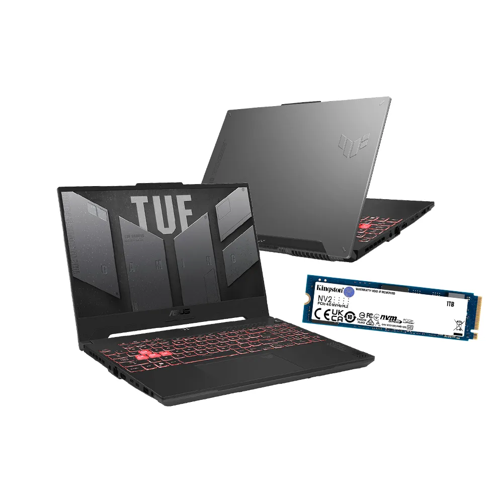 【ASUS】升級1TB組★ 15.6吋 R5 GeForce RTX 4060電競筆電(TUF Gaming FA507NV/R5-7535HS/16G/512G SSD)