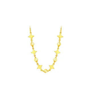 【周大福】閃耀星芒黃金項鍊_計價黃金(鍊長40cm)