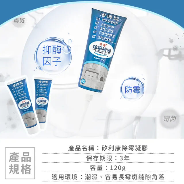 【JHS】強效型除霉劑120g 附尖嘴 超值3入組 除霉劑 除霉凝膠
