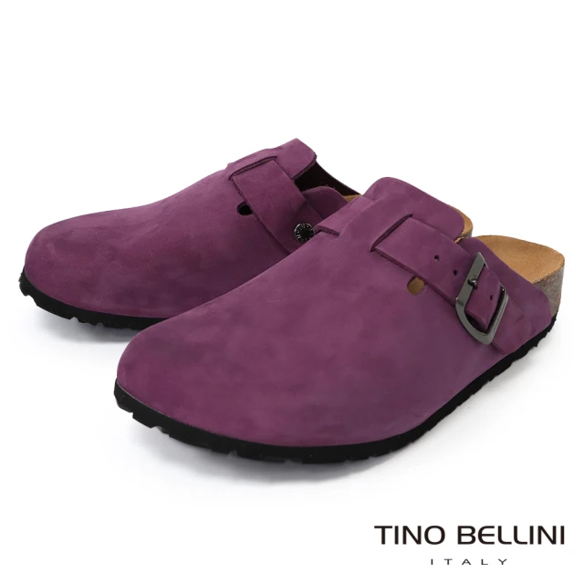 TINO BELLINI 貝里尼 義大利牛皮懶人鞋FZ0B001-8(紫)