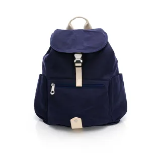 【tripose】MEMENTO油蠟尼龍防潑水後背包-大(深藍)