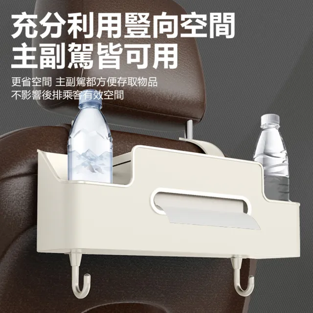 【Nil】車載椅背置物盒掛袋 車家兩用 車用座椅後背儲物盒 水杯架 掛包架(手機支架/掛鉤/紙巾盒/收納盒)