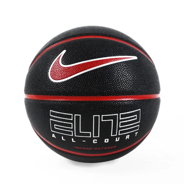 NIKE 耐吉 Elite All Court 籃球 7號 耐磨 溝紋深 控球佳 室內外 黑紅(DO4841-024)