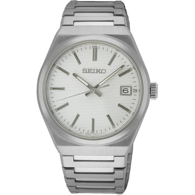 SEIKO 精工 CS系列 簡約大三針時尚手錶-38.5mm 禮物 雙11(6N52-00H0S/SUR553P1)