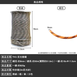 【TKS】反光營繩(帳篷繩 夜光繩 固定繩 置物繩 露營繩 水繩 帳篷 露營 逐露天下)