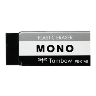 【TOMBOW】蜻蜓 PE-01AB 極黑橡皮擦(辦公 學生 開學 文具)