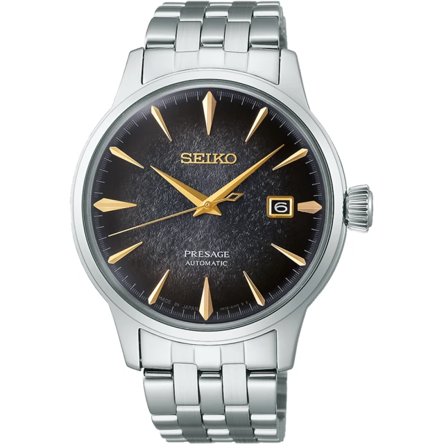 SEIKO 精工 PRESAGE 限量調酒師 東京之夜機械錶-40.5mm 雙12 聖誕(4R35-06J0D/SRPK93J1)