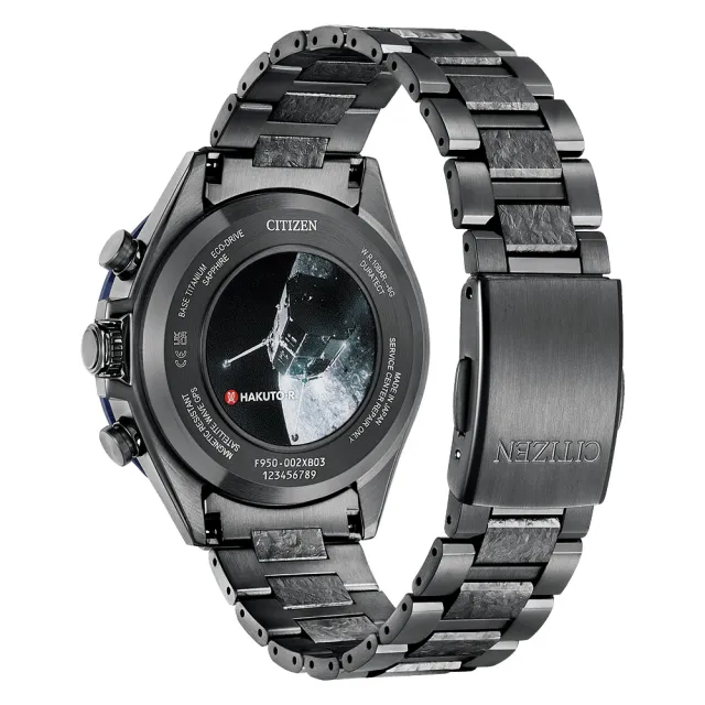 【CITIZEN 星辰】GENTS系列 韋禮安廣告款 HAKUTO-R 光動能GPS衛星對時錶/闇月款44.6mm(CC4065-61Y)