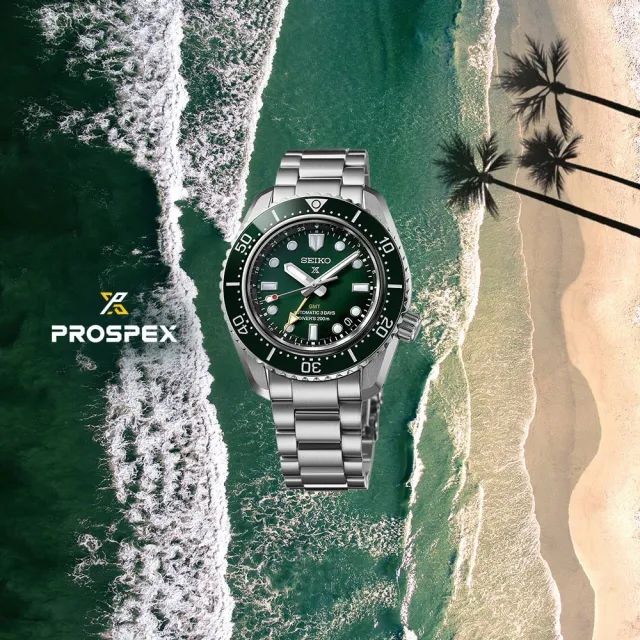 SEIKO 精工】Prospex GMT大谷翔平廣告款陶瓷圈200米三日鍊機械潛水錶