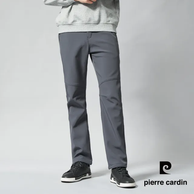 【pierre cardin 皮爾卡登】獨家 男女款 機能防風防寒防潑水保暖抓絨登山衝鋒休閒長褲(男女款任選)