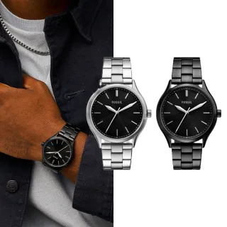 【FOSSIL 官方旗艦館】Fenmore系列 現代都會風尚指針手錶 不鏽鋼鍊帶 44MM｜618 限定(多色可選)