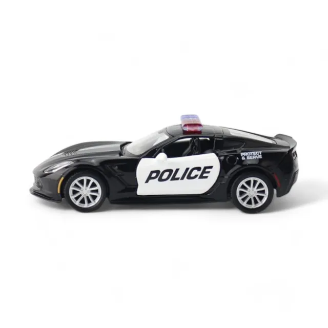 1:36模型車 警車模型 雪佛蘭 Chevrolet Corvette C7(警車 平民美式超跑 通用汽車)