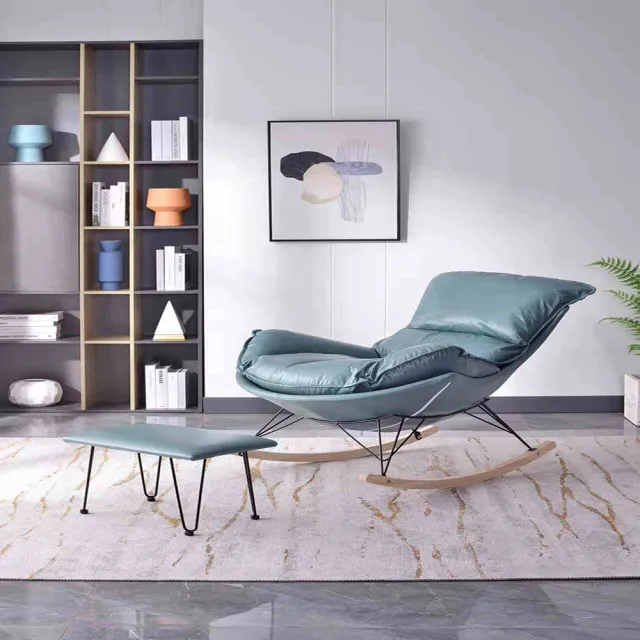 【YouPin】家用搖搖椅大人陽臺休閑皮躺椅(搖椅)