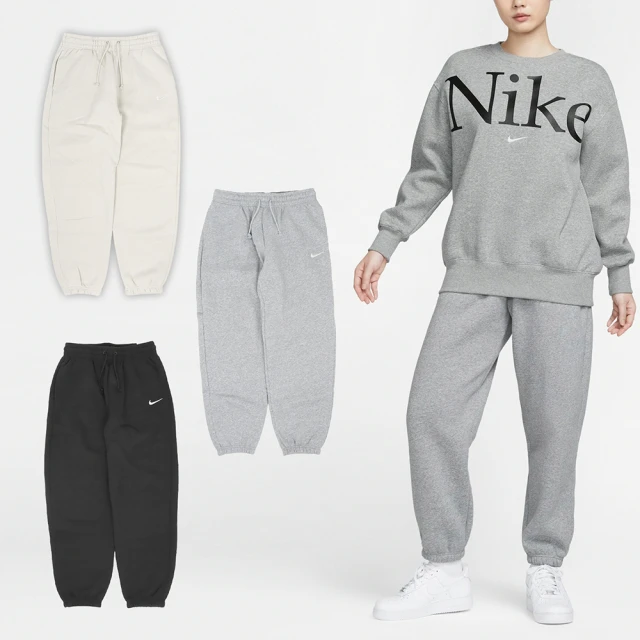 NIKE 耐吉 長褲 NSW Phoenix Fleece 女款 內刷毛 抽繩 寬鬆 棉褲 褲子 單一價(FZ5997-104)