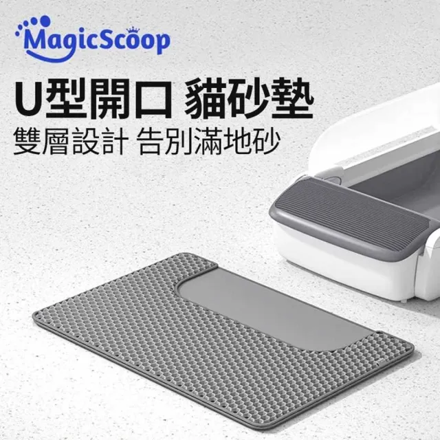 【MagicScoop魔鏟】貓砂墊 雙層貓砂墊 魔鏟M1系列專屬落砂墊(落砂墊/集砂墊/貓沙墊)