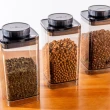 【ANKOMN】旋轉真空保鮮盒 1200mL 半透明黑(咖啡儲豆罐)