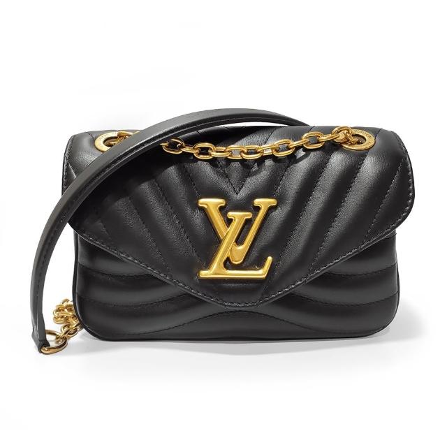 LV LOUIS VUITTON路易威登 M20687 經典 New Wave PM 縫絎牛皮肩背/斜背包