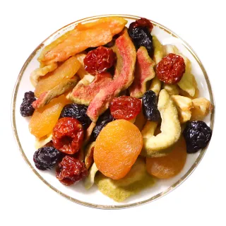 【GreenMarket 菓青市集】綜合水果乾 210g(芭樂乾/葡萄/番茄乾/鳳梨乾/哈密瓜乾/杏桃乾/減糖)