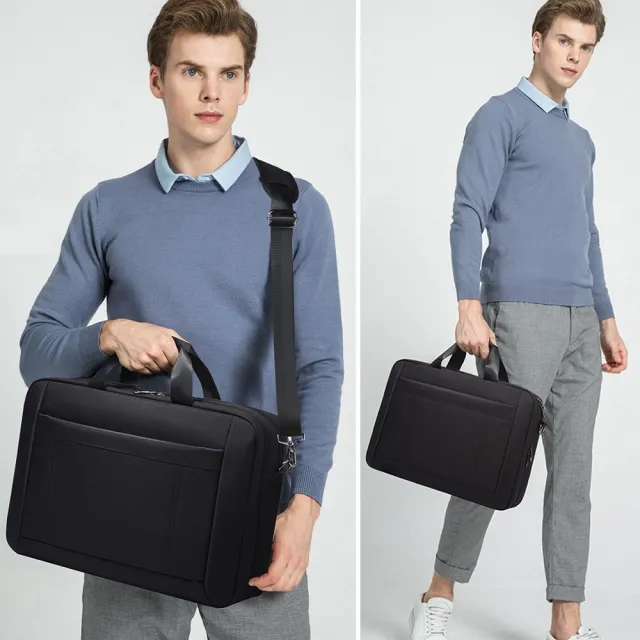 【MoonDy】防潑水包包 19吋電腦包 商務電腦包 手提電腦包 16吋筆電包 筆記型電腦包 