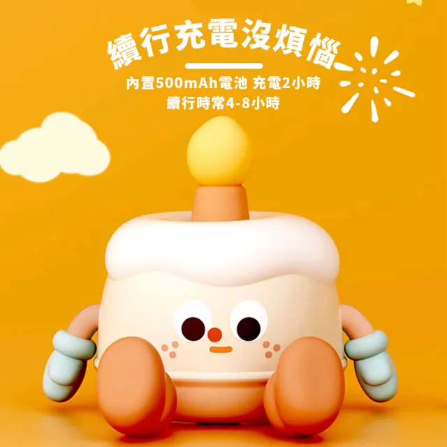 【半島良品】生日蛋糕桌上擺飾小夜燈(交換禮物 百元禮物 聖誕禮物 生日禮物)