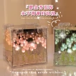 【漫花海】神奇魔方DIY鏡面鬱金香氛圍燈(鏡子 小夜燈 氣氛 手做 裝飾 生日禮物 擺飾 永生花 鏡面燈 居家)