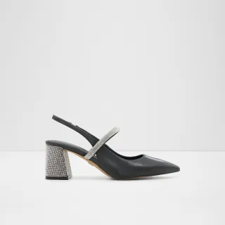 【ALDO】KAIARIA-別緻氣質設計粗跟高跟鞋-女鞋(黑色)