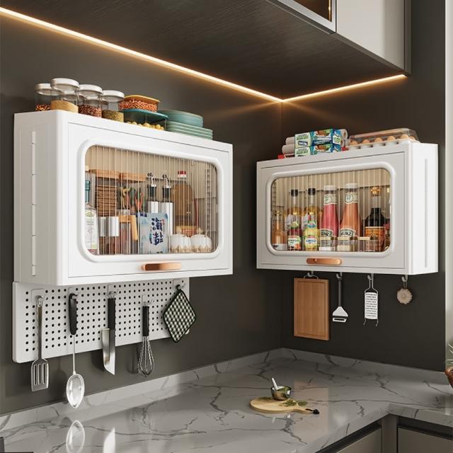 【ONE HOUSE】茂川無痕壁掛收納架 25L 1入(無痕貼／掛勾／收納箱／收納盒／衛浴收納／收納櫃)