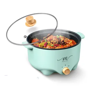 【MOLIJIA 魔力家】3L-M22 多功能美食料理不沾快煮電火鍋(BY011022)