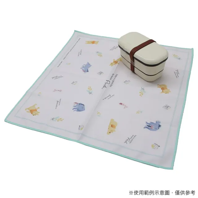 【Kamio】迪士尼 棉質午餐包巾 便當包巾 小熊維尼 水彩風