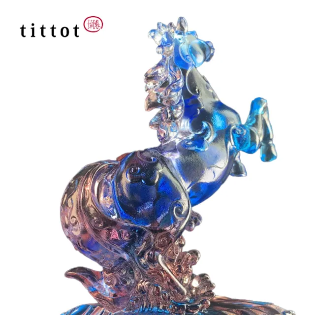 【tittot 琉園】逐夢(馬/琉園十二生肖飲水思源系列/琉璃/禮物/玻璃/水晶/藝術品/擺飾/禮贈/企業/)