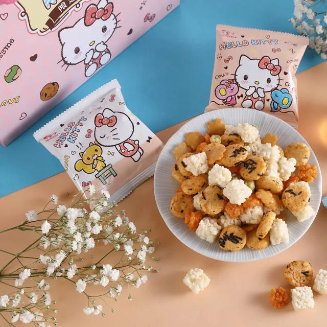 【翠菓子】HELLO KITTY 綜合米菓-限定禮盒 14入/盒