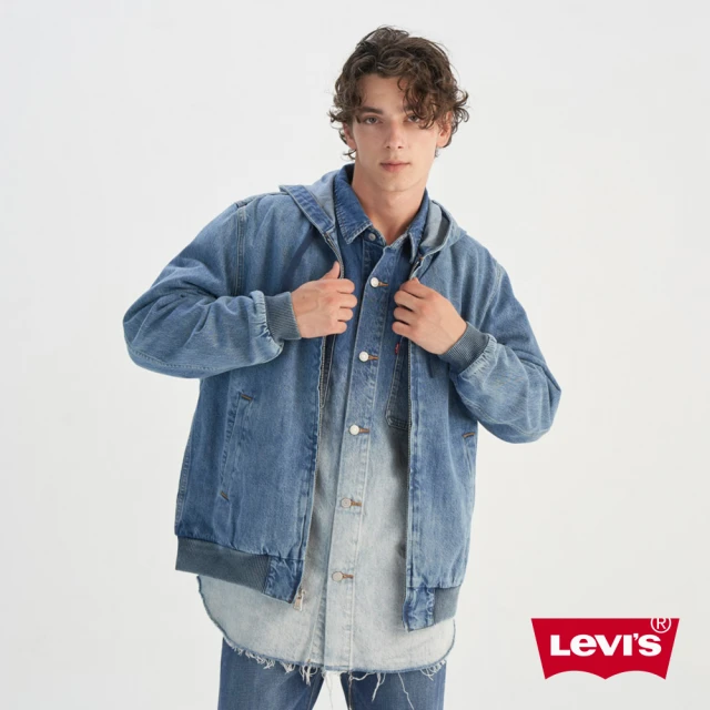 LEVIS 官方旗艦 男款 舒適 連帽外套 牛仔外套 人氣新品 0017J-0000