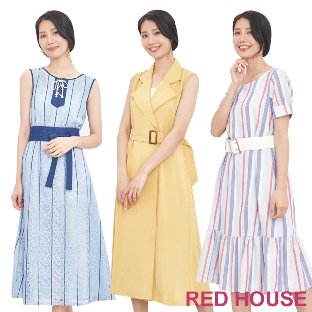 RED HOUSE 蕾赫斯 夏日柔美長洋裝(共3款)