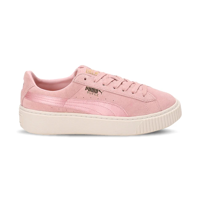 PUMA Suede Platform Mono Satin 女鞋 粉色 雷哈娜 厚底 休閒鞋 365828-03