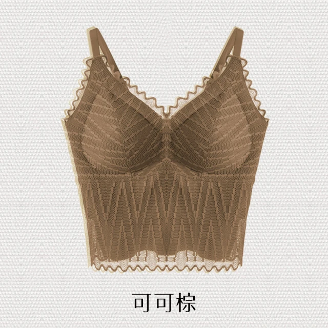 CHANMODE 香茉 蕾絲拉提質感時尚 BRA TOP