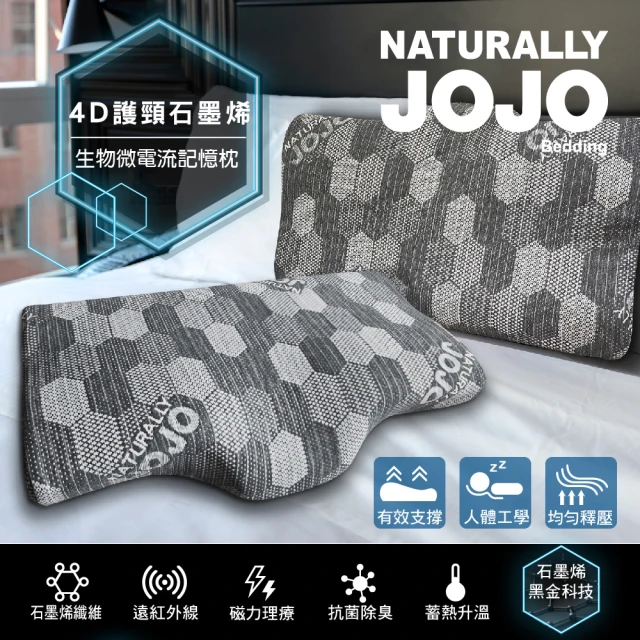 NATURALLY JOJO 碟型超導石墨烯生物微電流記憶枕(1入)