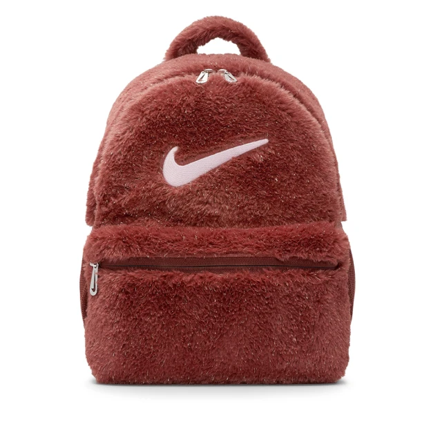 NIKE 耐吉 後背包 童包 小包 運動包 毛毛包 Y NK FX FUR BACKPACK 棕紅 FZ1330-231