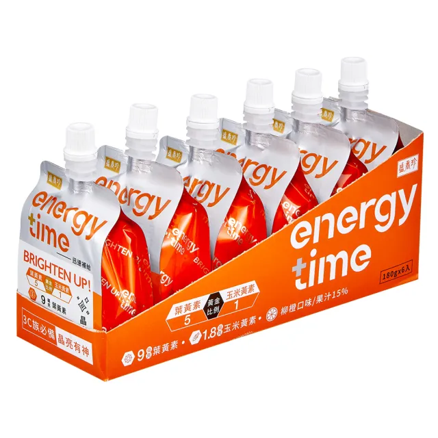 【盛香珍】Energy Time機能飲180gX4盒組(6包/盒-荔枝/柳橙/蘋果/乳酸-口味任選)