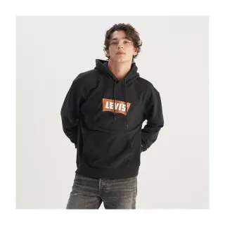 【LEVIS 官方旗艦】男款 寬鬆版帽T 經典LOGO TEE  男生帽袖 t 熱賣單品 0018O-0002
