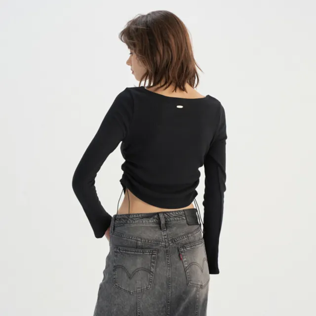 【LEVIS】女款 長袖 U領長袖 喇叭袖口設計 上衣 熱賣單品  0018M-0000