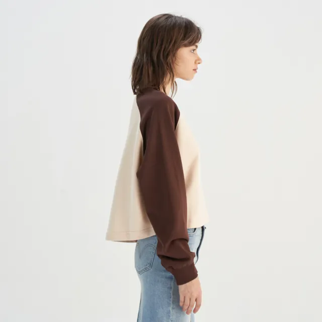 【LEVIS】女款 長袖 大學T 休閒印花 長袖上衣 熱賣單品 0016B-0001